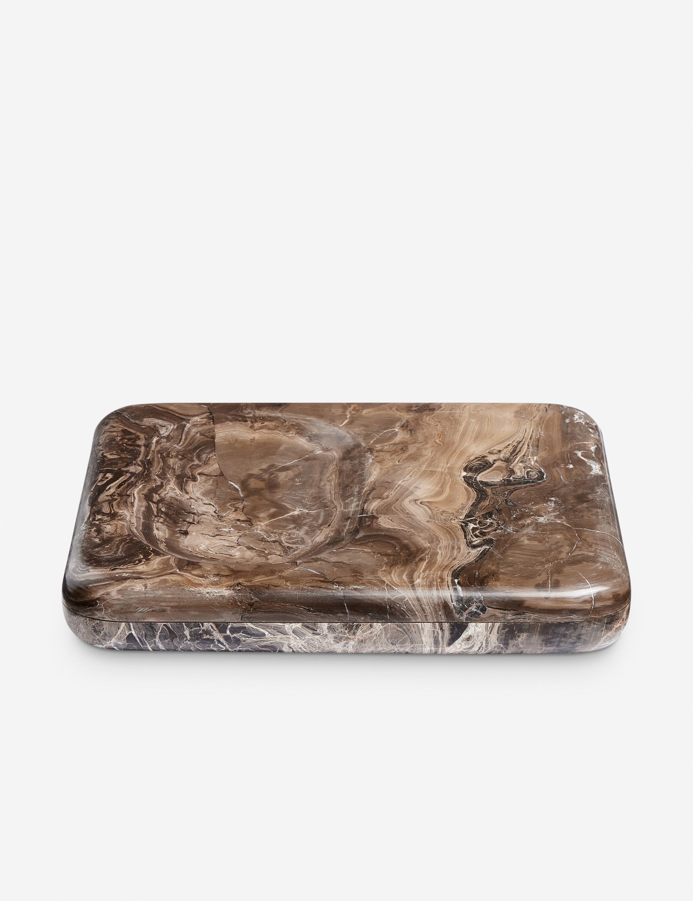 Brown Stone Decorative Display Tray - Image 2