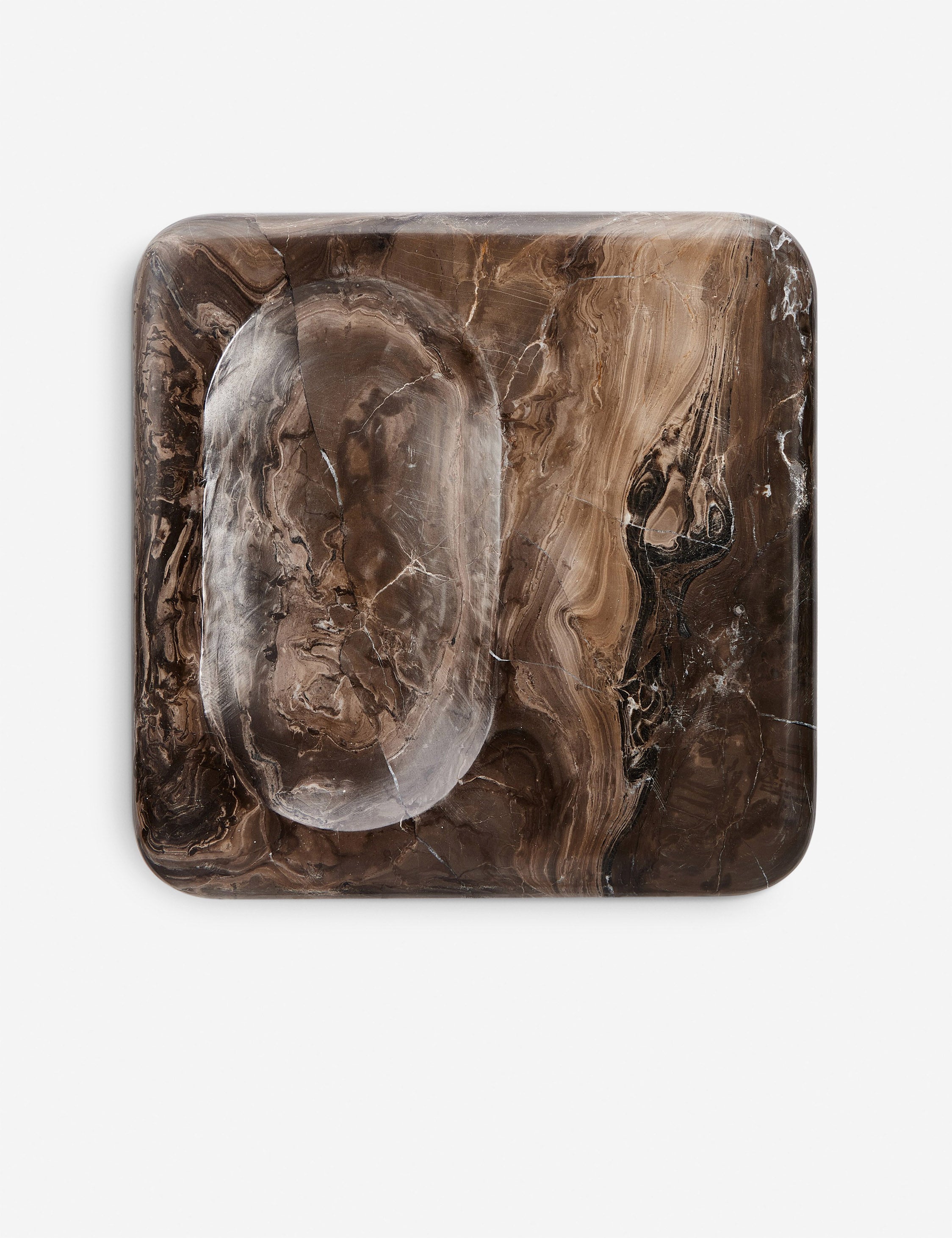 Brown Stone Decorative Display Tray - Image 4