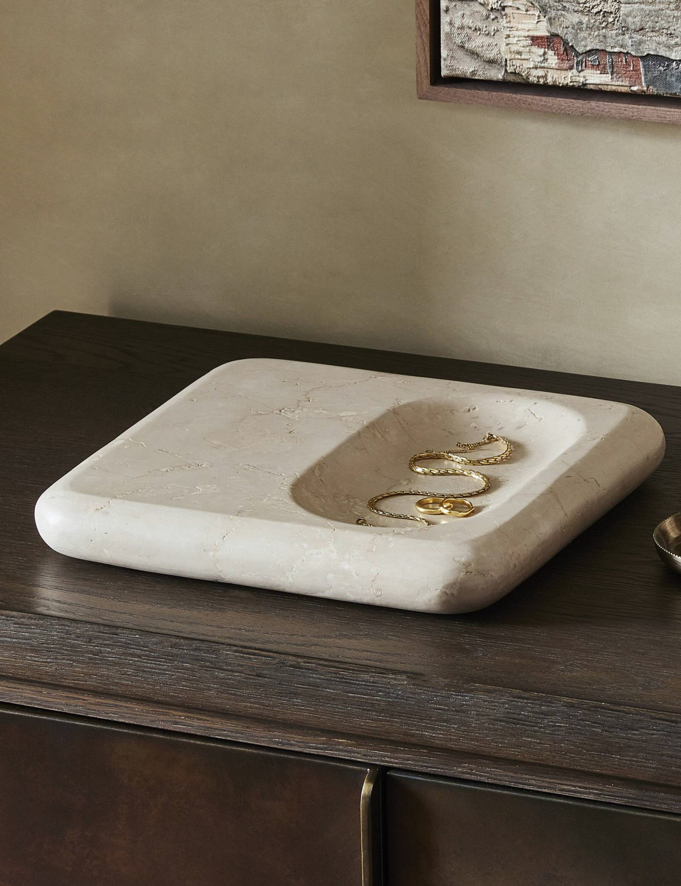 Brown Stone Decorative Display Tray - Image 7