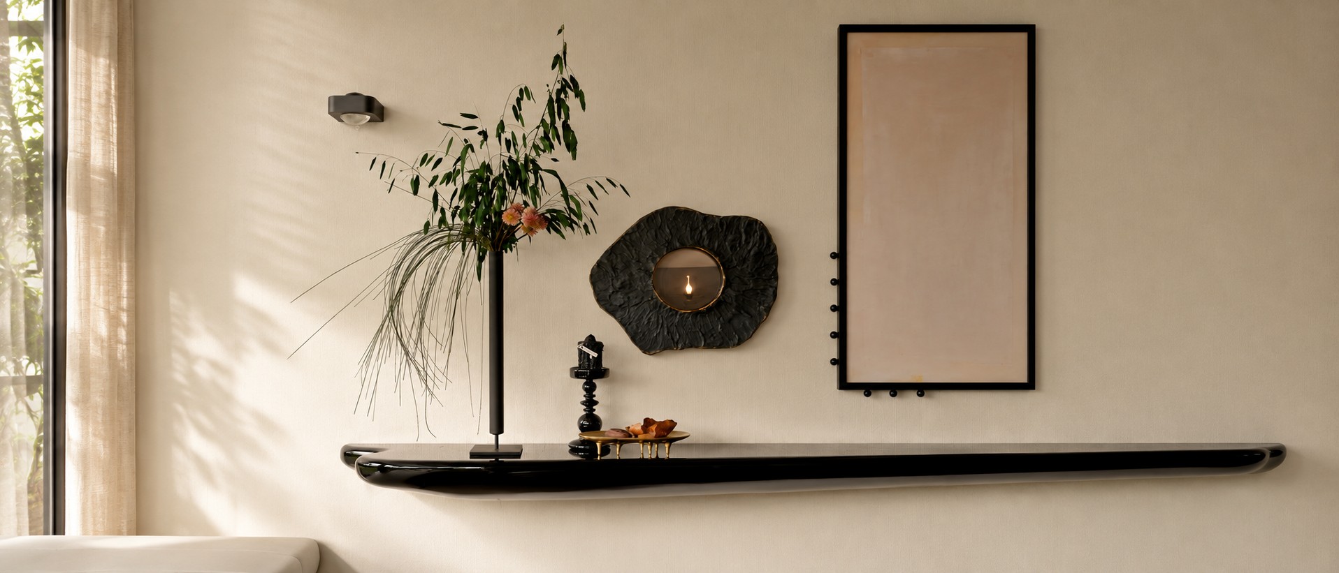 Thoughtfully styled modern interior
