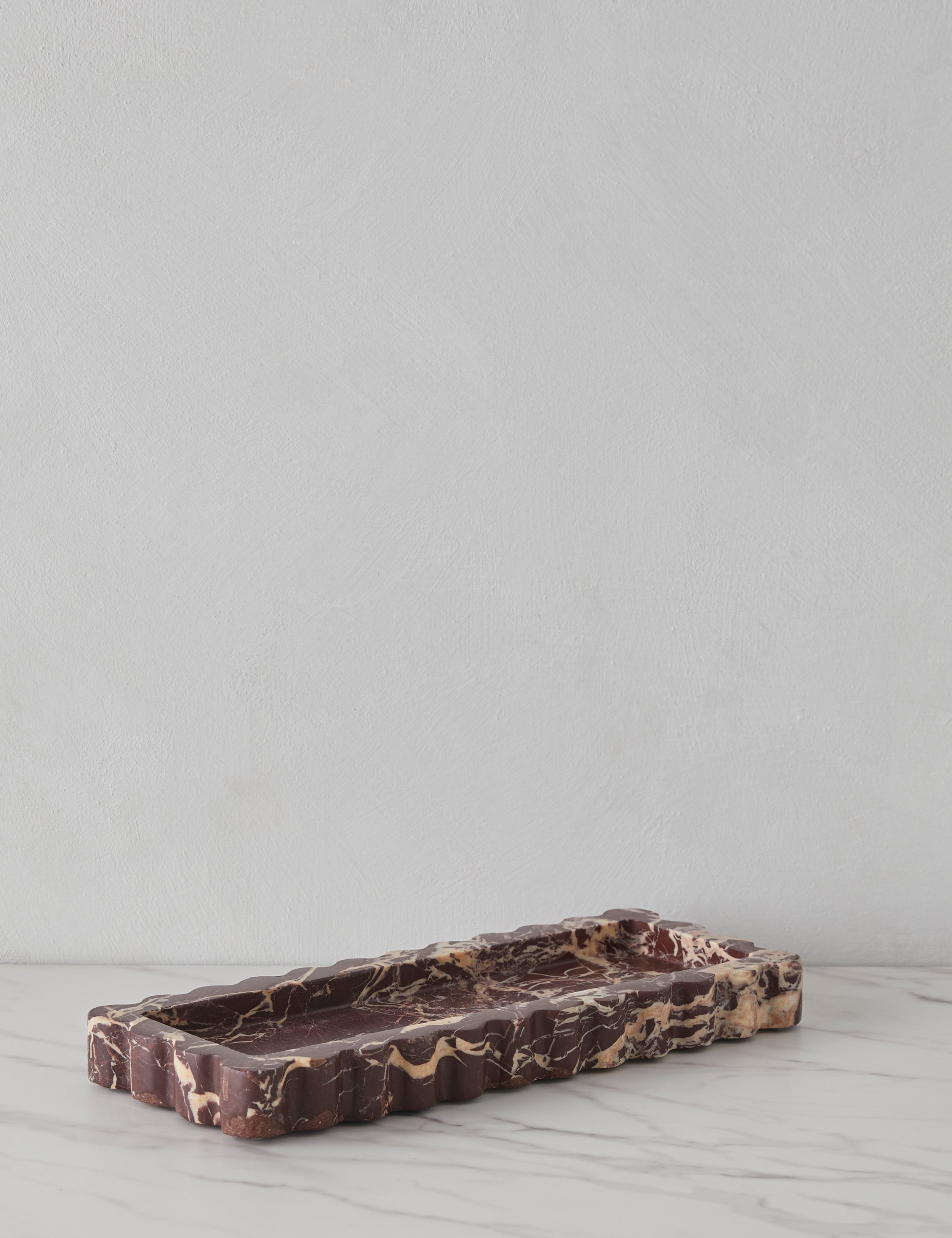 Scalloped Stone Decorative Display Tray - Image 13