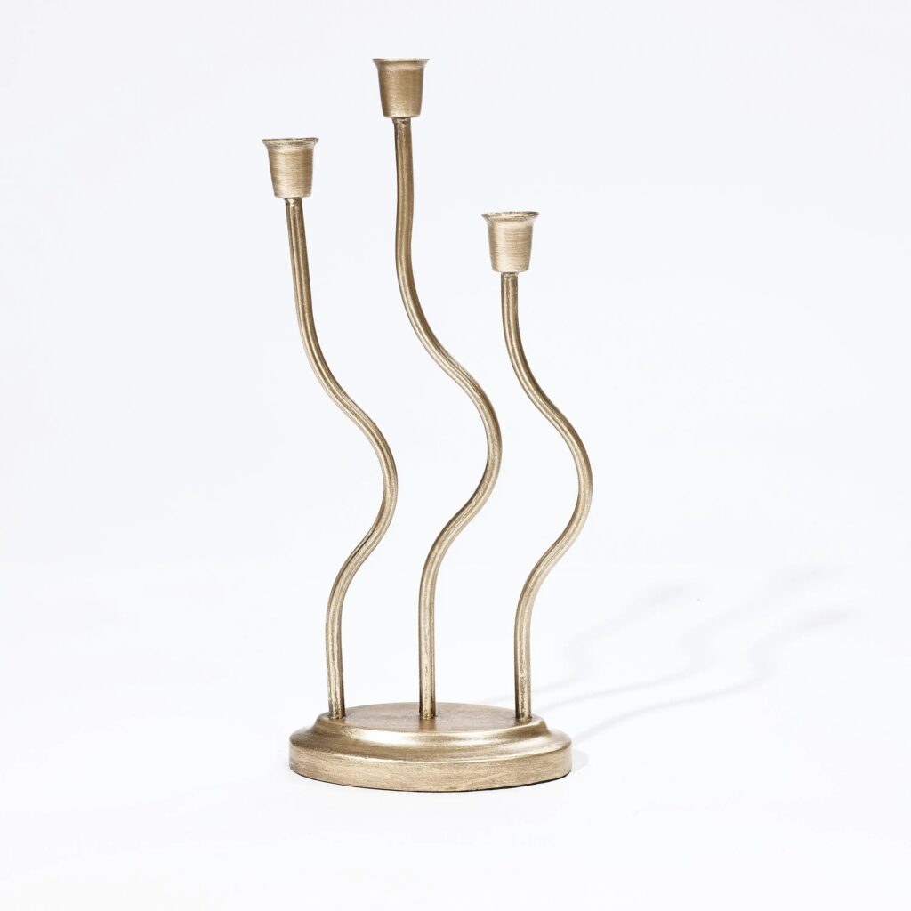 Gold Candle Holder
