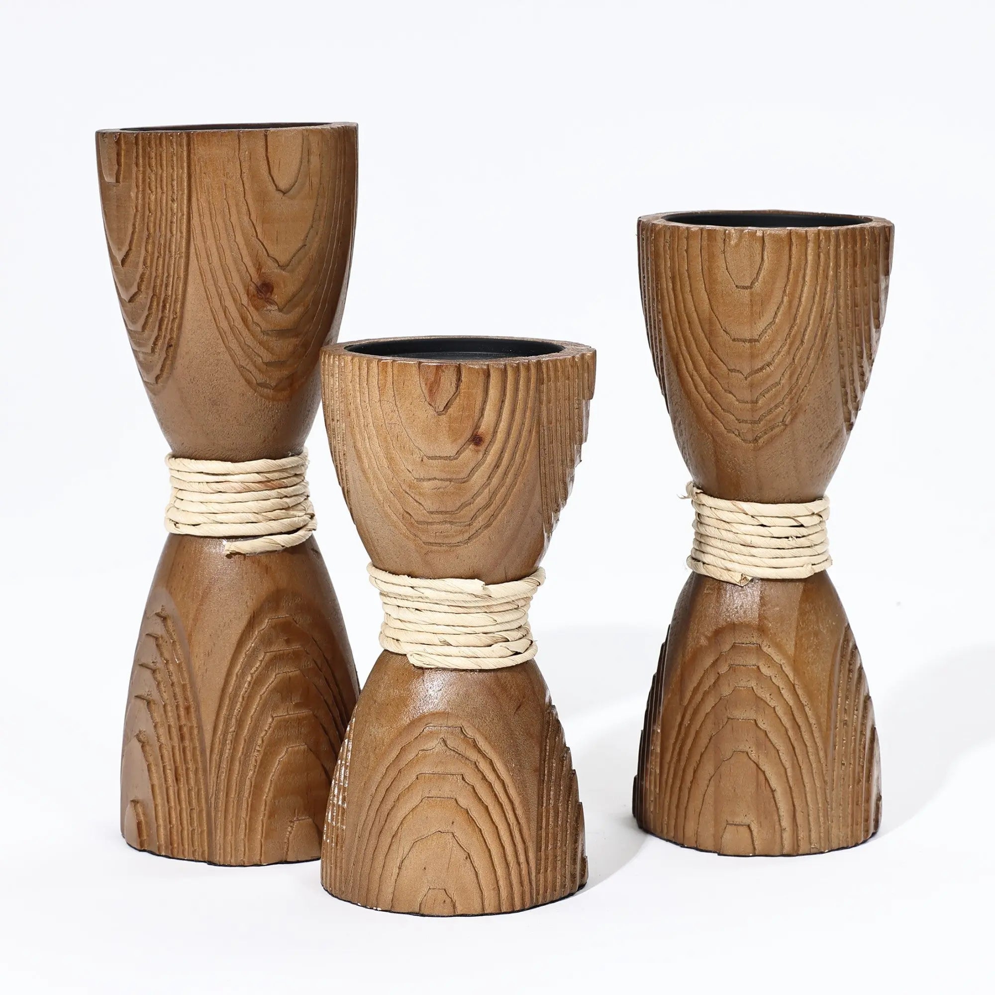 Wood Candle Holder