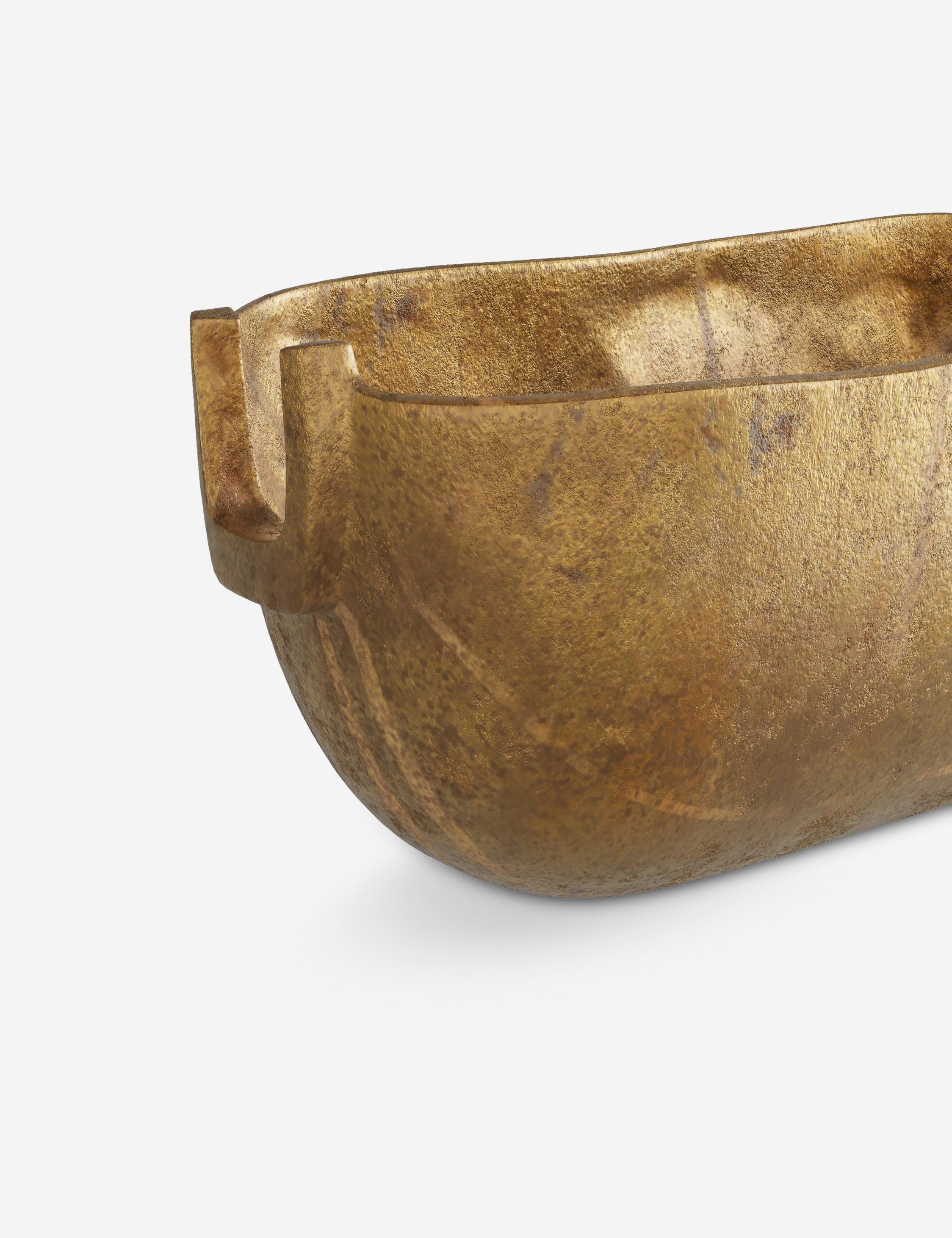 Gold Organic Decorative Accent Bowl - Image 3