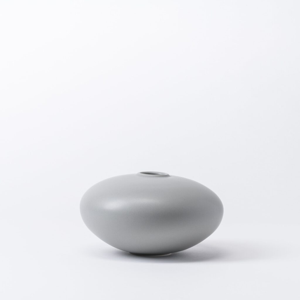 Gray Decorative Form Vase