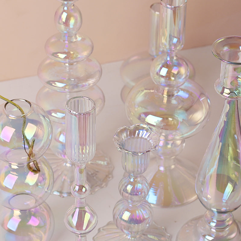 Clear Glass Candle Holder - Image 5