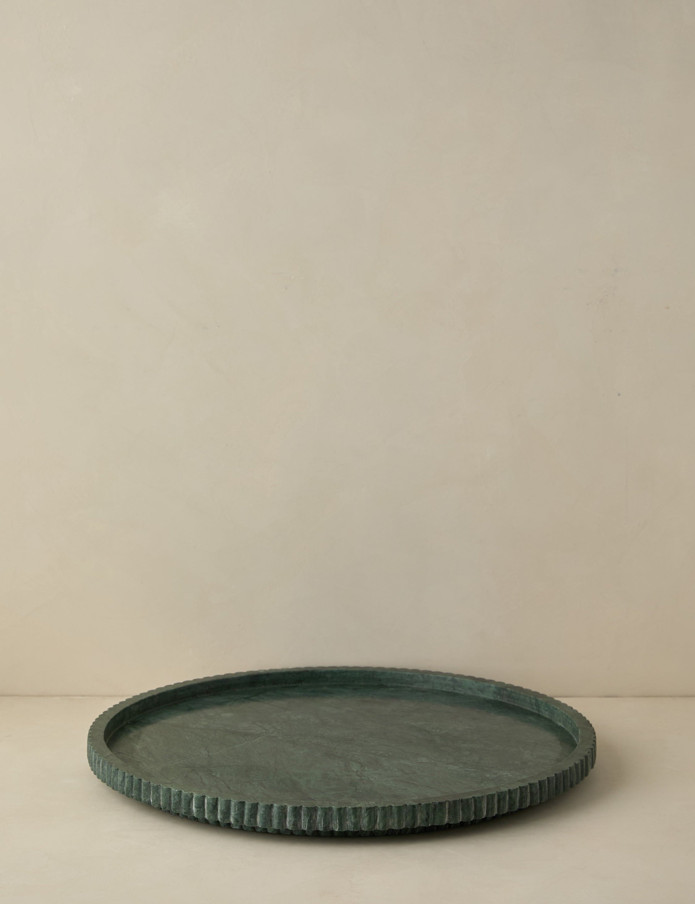 Green Fluted Marble Decorative Display Tray - Image 3