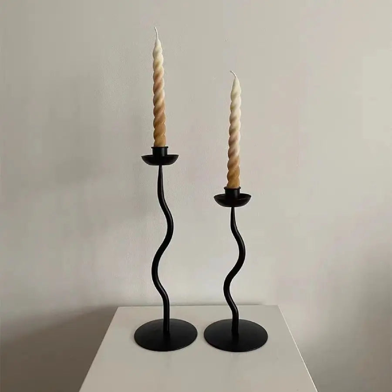 Wave Iron Candle Holder - Image 2