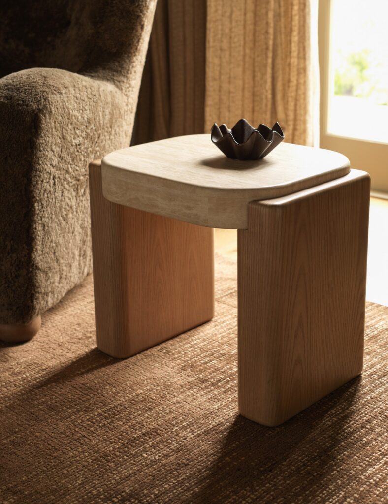 Brown Organic Decorative Accent Bowl
