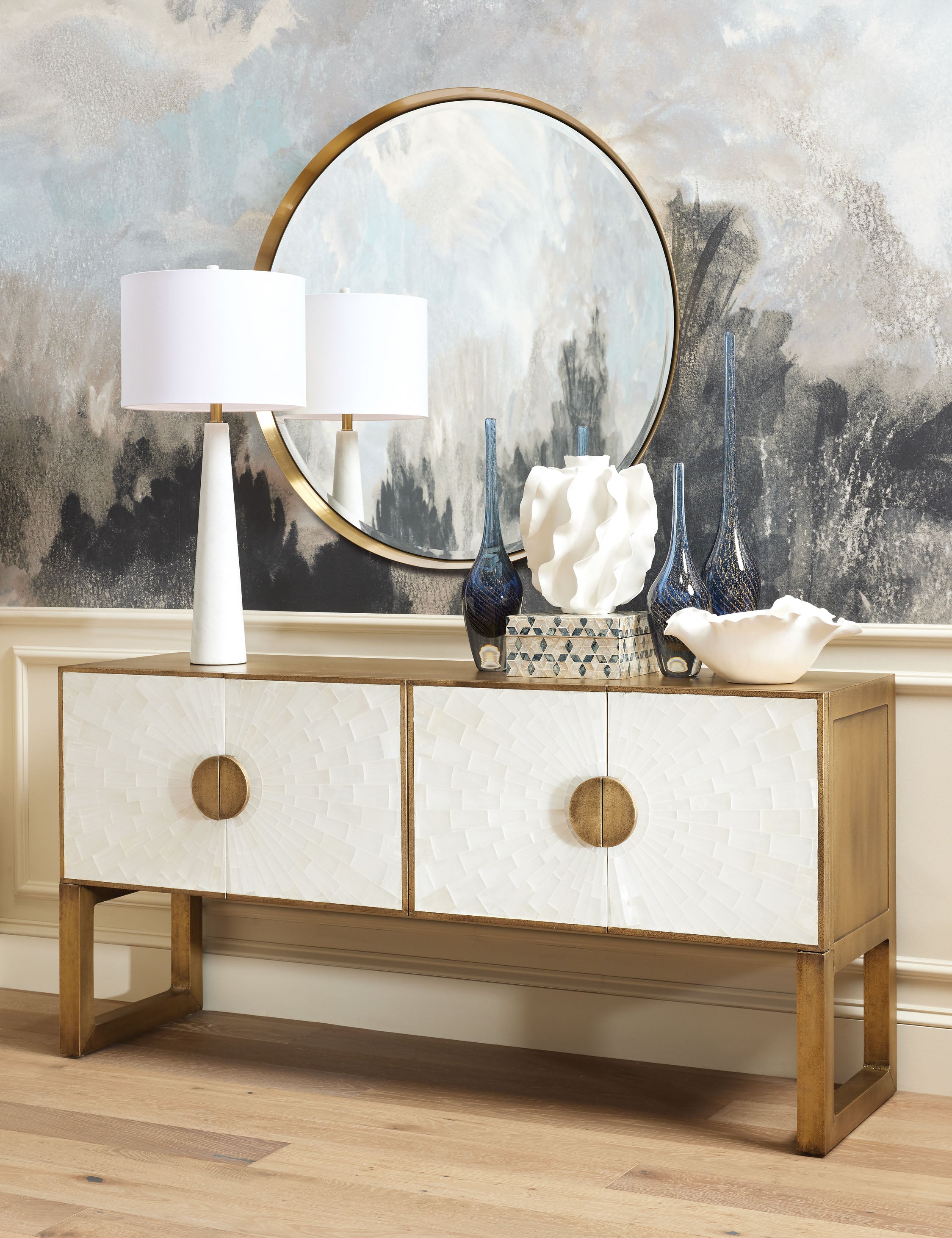 White Decorative Display Tray