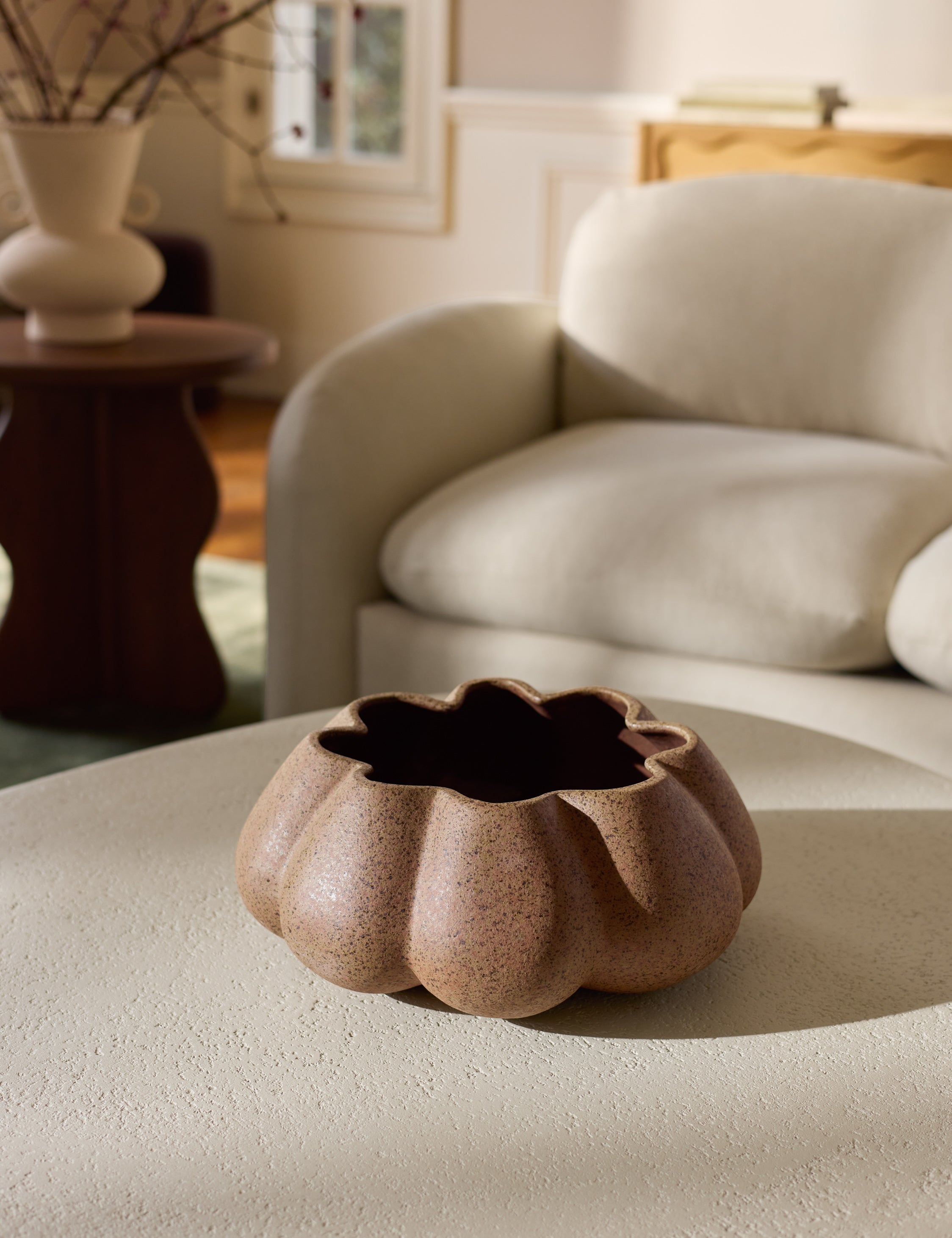 Scalloped Decorative Accent Bowl