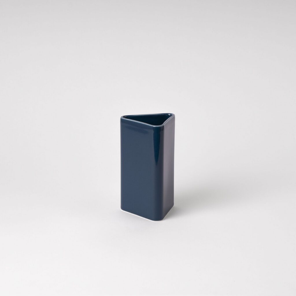 Blue Geometric Decorative Form Vase