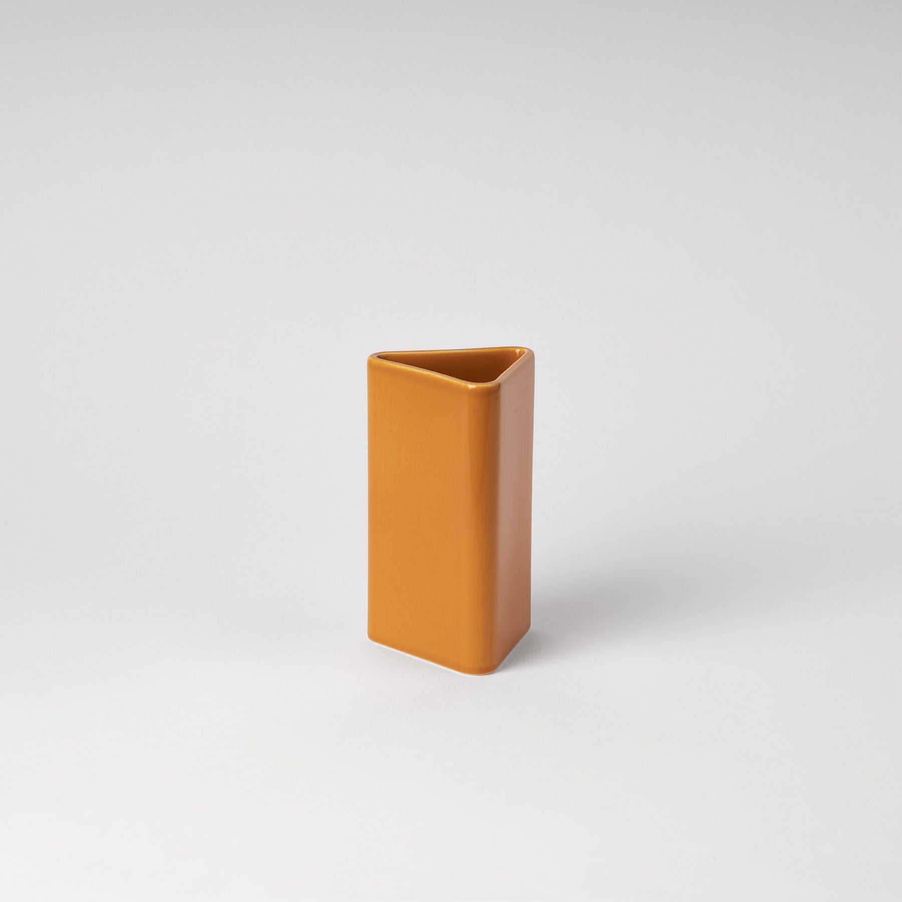 Yellow Geometric Decorative Form Vase