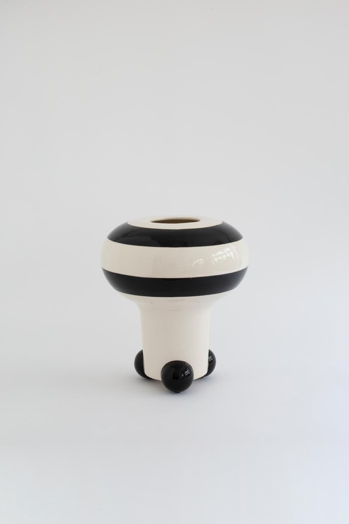 Black Decorative Form Vase