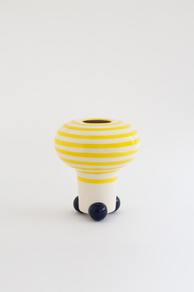 Yellow Decorative Form Vase