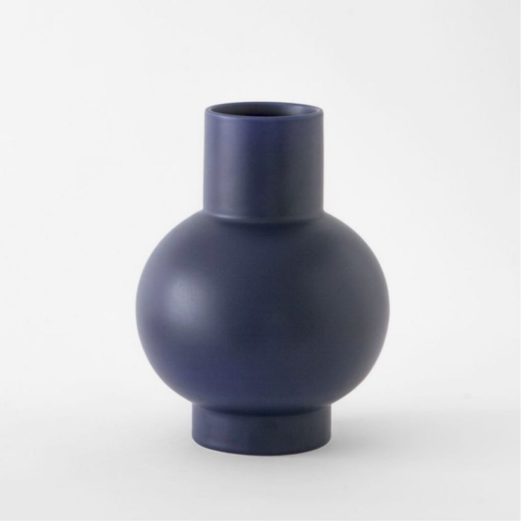 Blue Decorative Form Vase