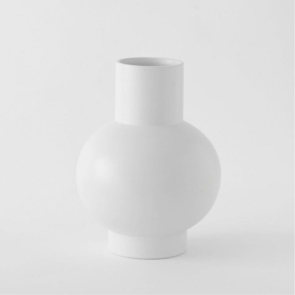 Gray Decorative Form Vase