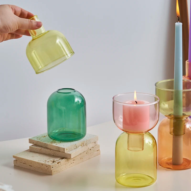 Glass Candle Holder - Image 2