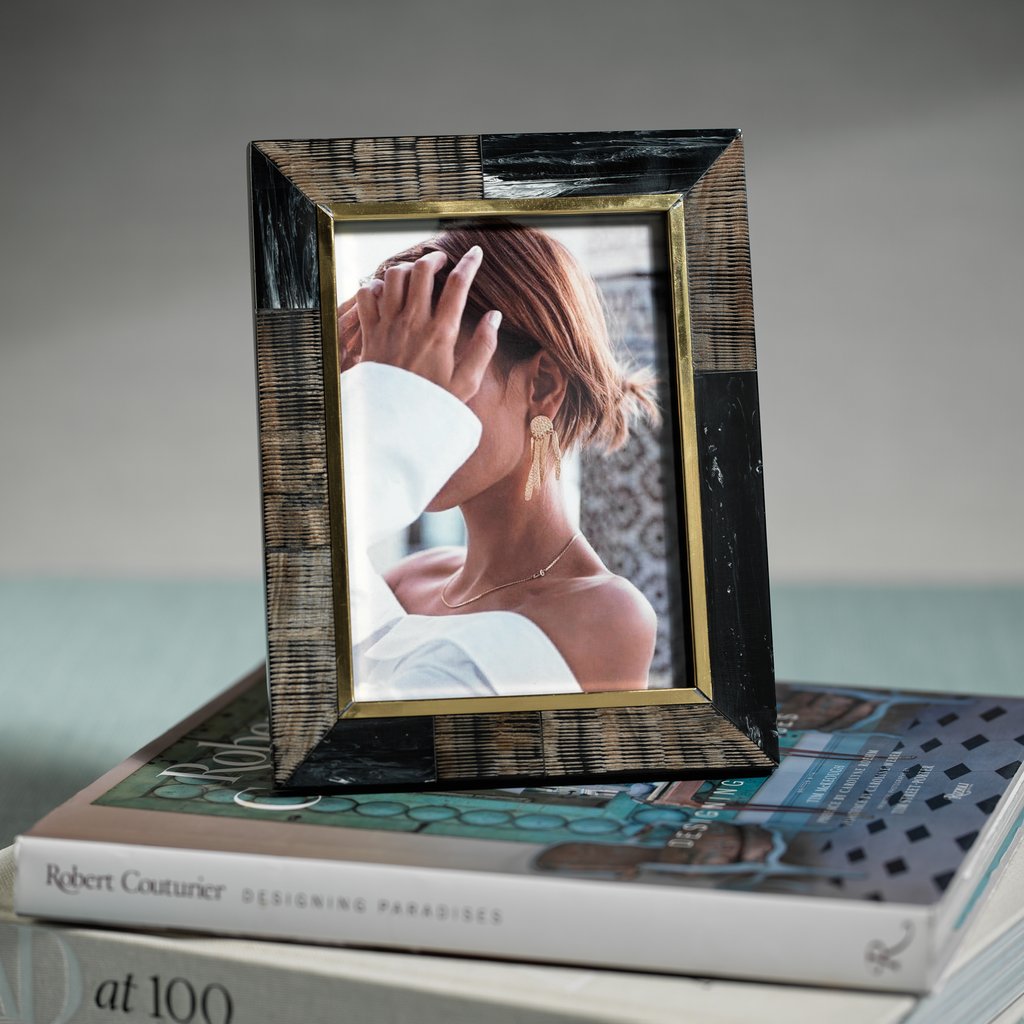 Black Brass Decorative Photo Frame