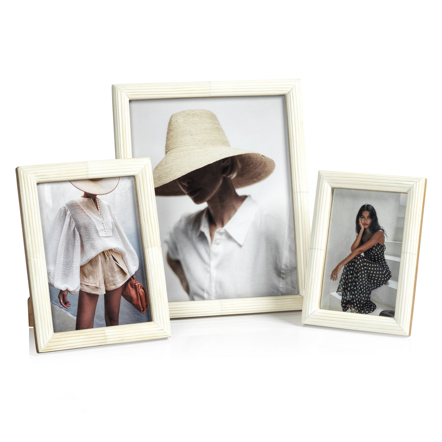 White Bone Decorative Photo Frame - Image 4