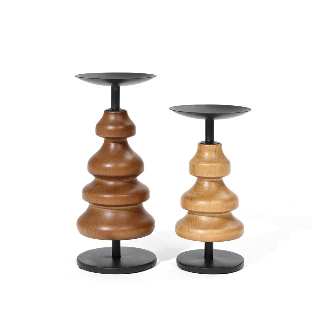 Wood Candle Holder