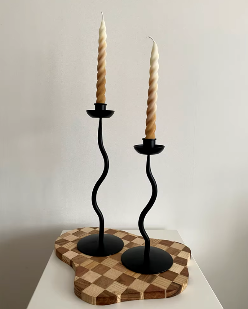 Wave Iron Candle Holder - Image 4
