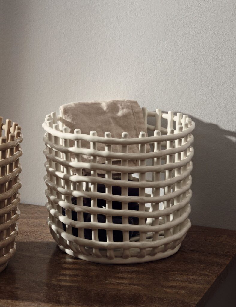 White Ceramic Decorative Accent Bowl